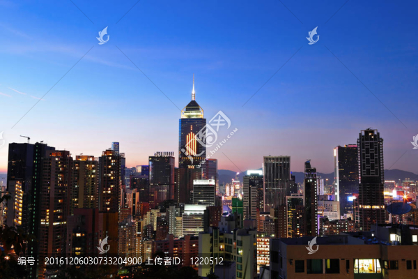 香港的夜景