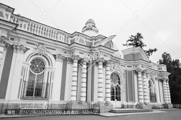 在Tsarskoe,Selo石窟亭。