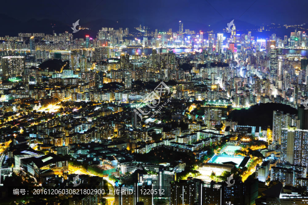 香港市的晚上