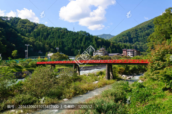 在Nagano,Achi村；日本