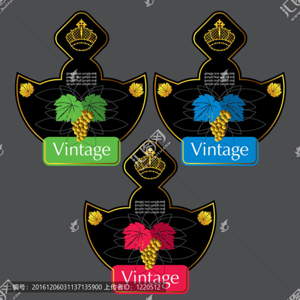 葡萄酒標(biāo)簽設(shè)計(jì)模板