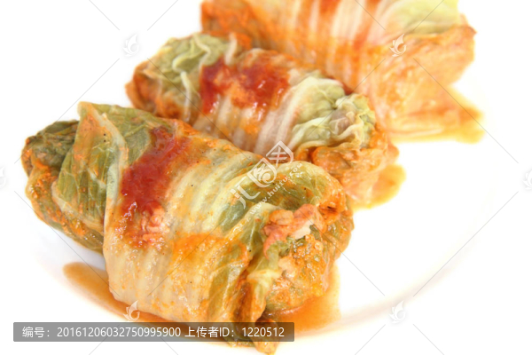 三塞滿西紅柿的白菜