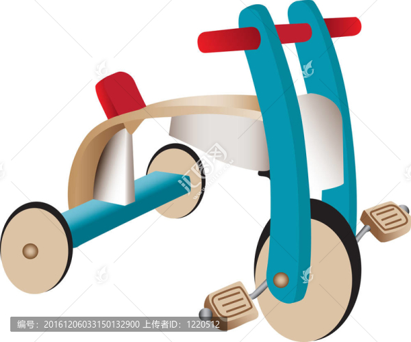 木制玩具三輪車