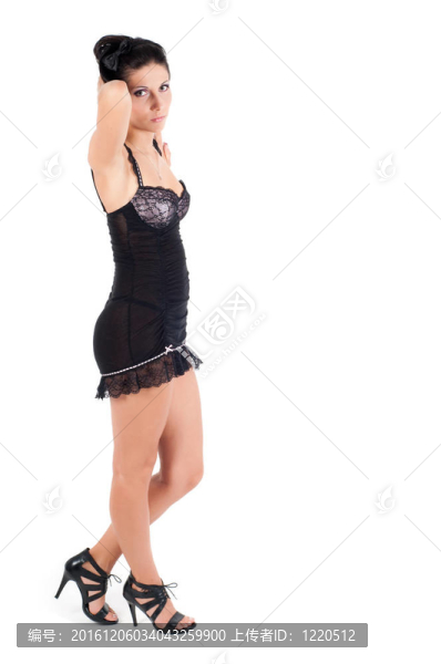 一個美麗性感的年輕女人的畫像
