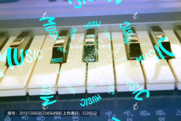音符與琴鍵鋼琴