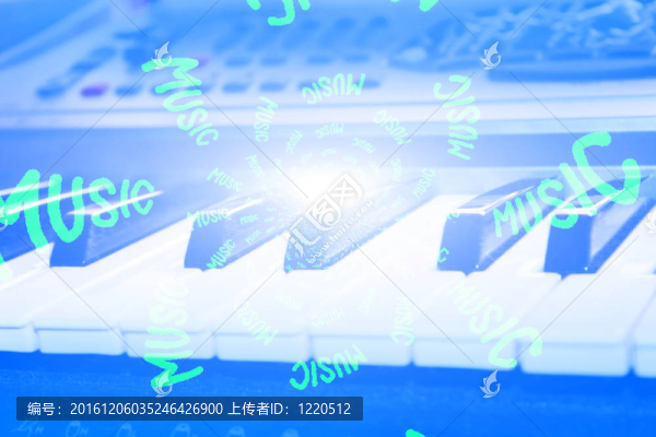 音符與琴鍵鋼琴