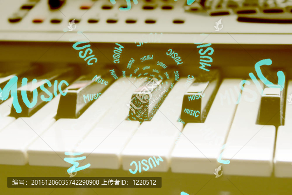 音符與琴鍵鋼琴