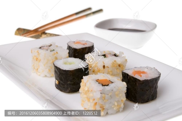 混合的加利福尼亞卷壽司