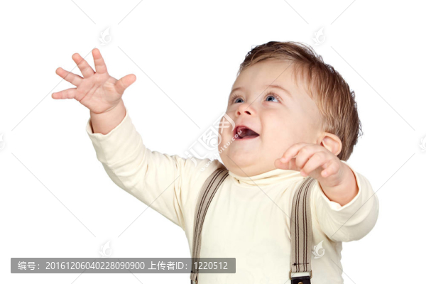 美麗的金發(fā)碧眼的嬰兒