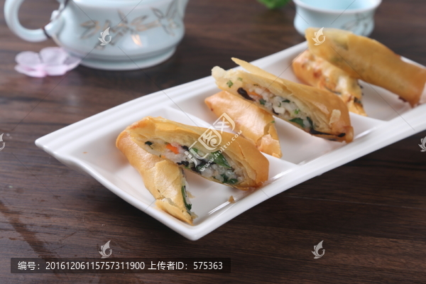 雞絲炸春卷