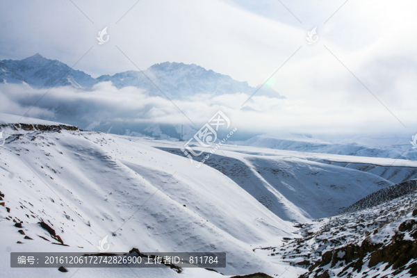 天山山脈積雪