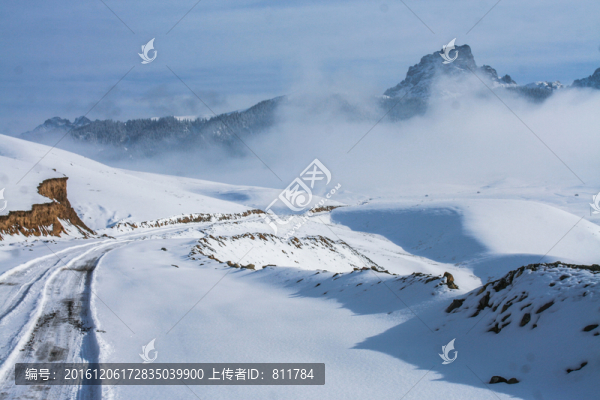 天山山脈積雪