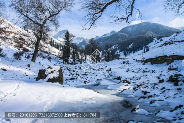 天山山脈積雪