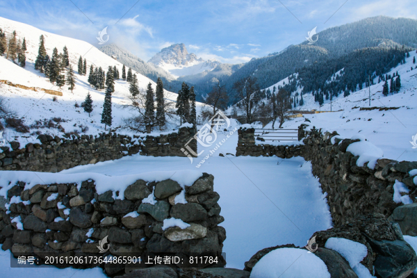 天山山脈積雪