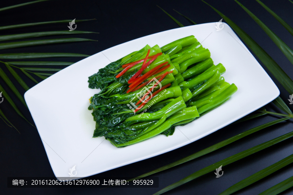 白灼廣東菜心,（2）