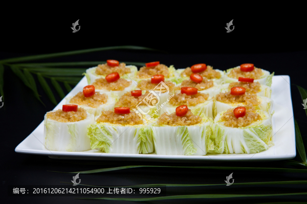 蒜茸蒸娃娃菜,（1）