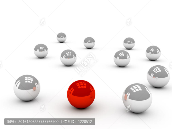三維領(lǐng)導者概念。白色的背景