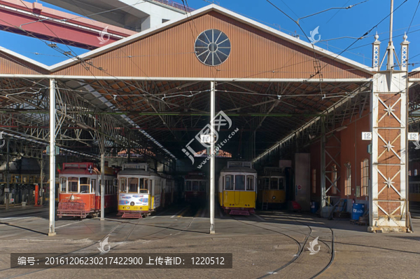 經(jīng)典電車倉庫在Lisbon市