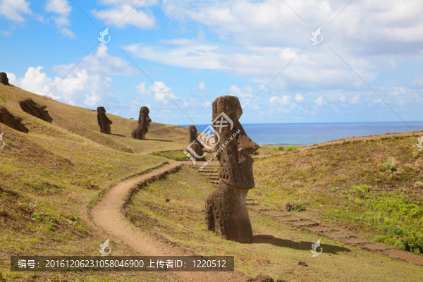 風(fēng)景復(fù)活島雕像