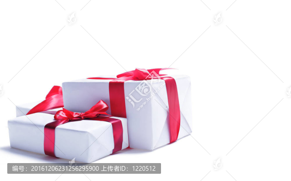 白色背景禮品盒