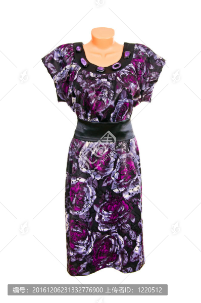 優(yōu)雅的禮服在一個白色的。