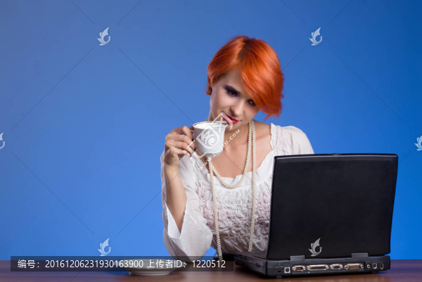 快樂(lè)的女商人