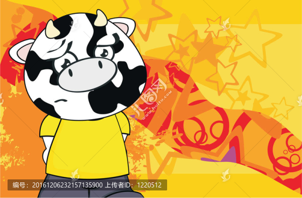 孩子background7奶牛卡通