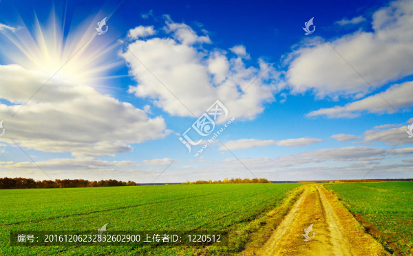 秋日的鄉(xiāng)村景觀。