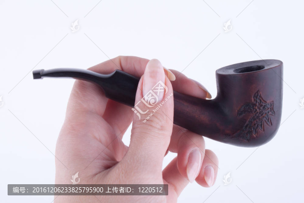 煙斗和手