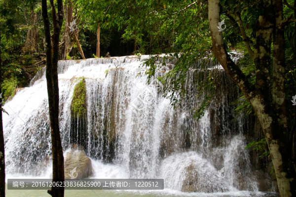 Erawan,Waterfall；Kanchanaburi；泰國