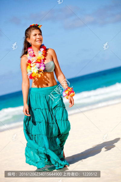 海灘上的女人