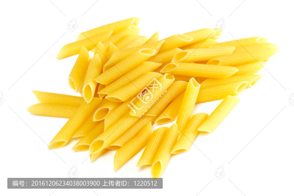 白色背景意大利干意大利面