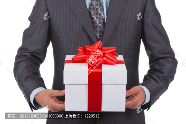 禮品盒的商人