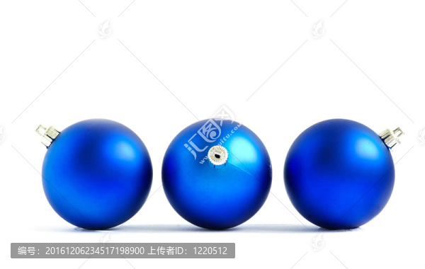 藍(lán)色的圣誕球