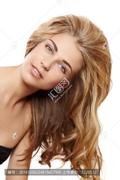 長發(fā)的金發(fā)女人