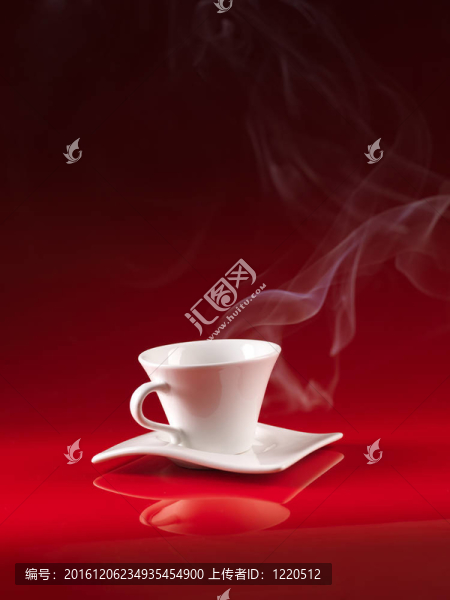 白色咖啡杯背景