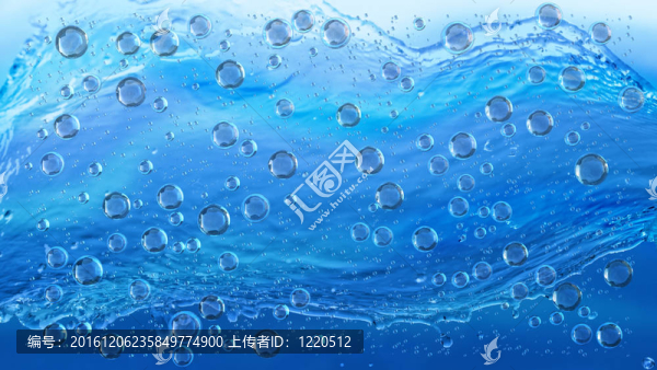 雨中的藍(lán)色水滴