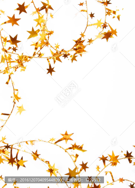 金色的星星，閃閃爍爍的節(jié)日為背景
