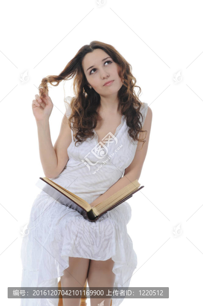 少女讀書