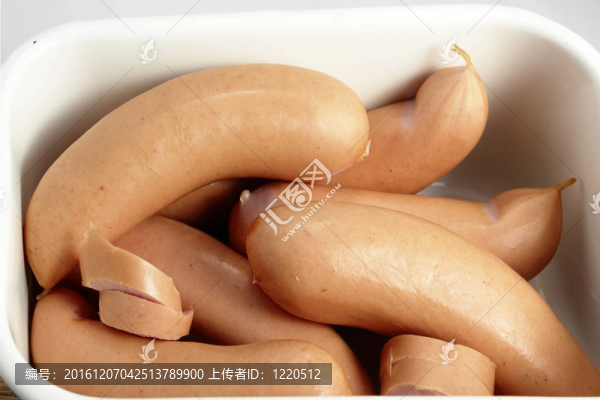 香腸在板