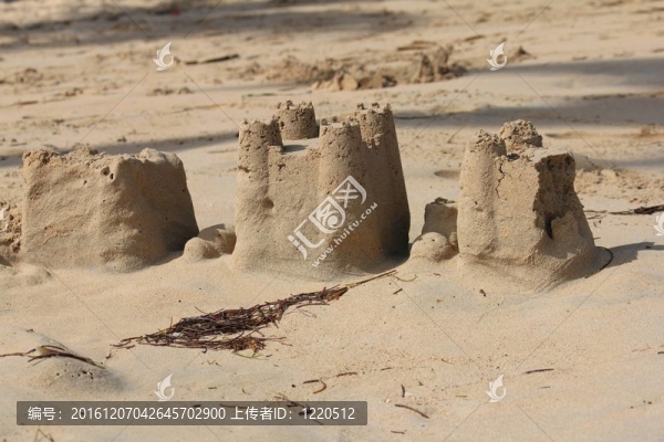 海灘上的沙堡