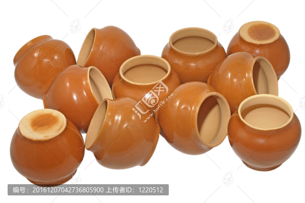 粘土pots.isolated。