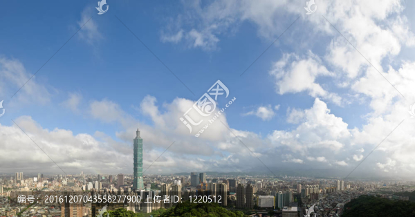多云的城市臺(tái)北