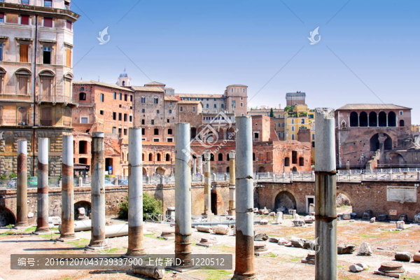 Trajan,Forum；羅馬；意大利