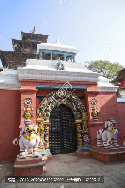 進(jìn)入Sundari,Chowk；加德滿都；尼泊爾