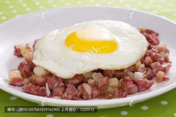 咸牛肉和雞蛋