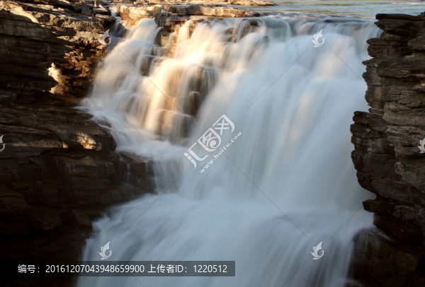 Athabasca,Falls在賈斯珀國家公園
