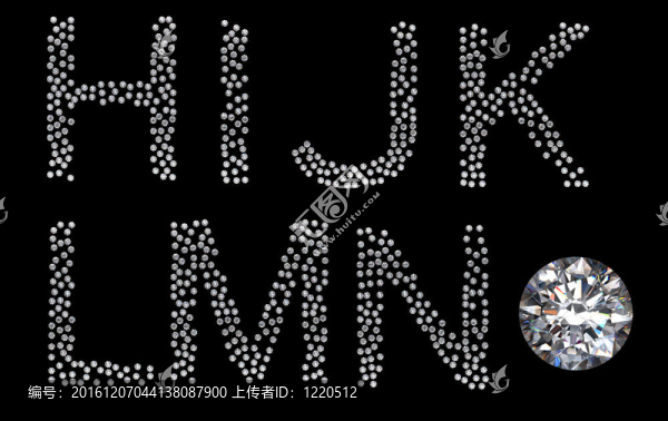 鉆石H-N字母大的寶石