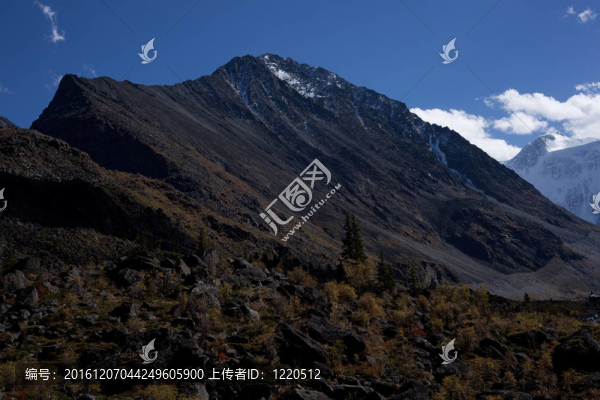 阿爾泰山的登山者