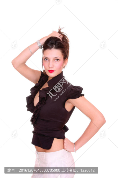 一個(gè)年輕迷人的商業(yè)女性肖像。